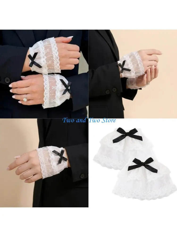 HX6F Floral Hand Covers Nails Art Studio Prop Elegant Lace Detailing Photo Props