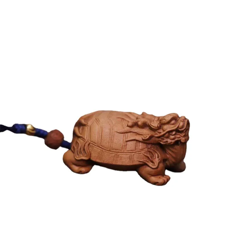 

Laoshan, sandalwood, dragon turtle, pendant, sandalwood carving, tea table, tea pet ornament