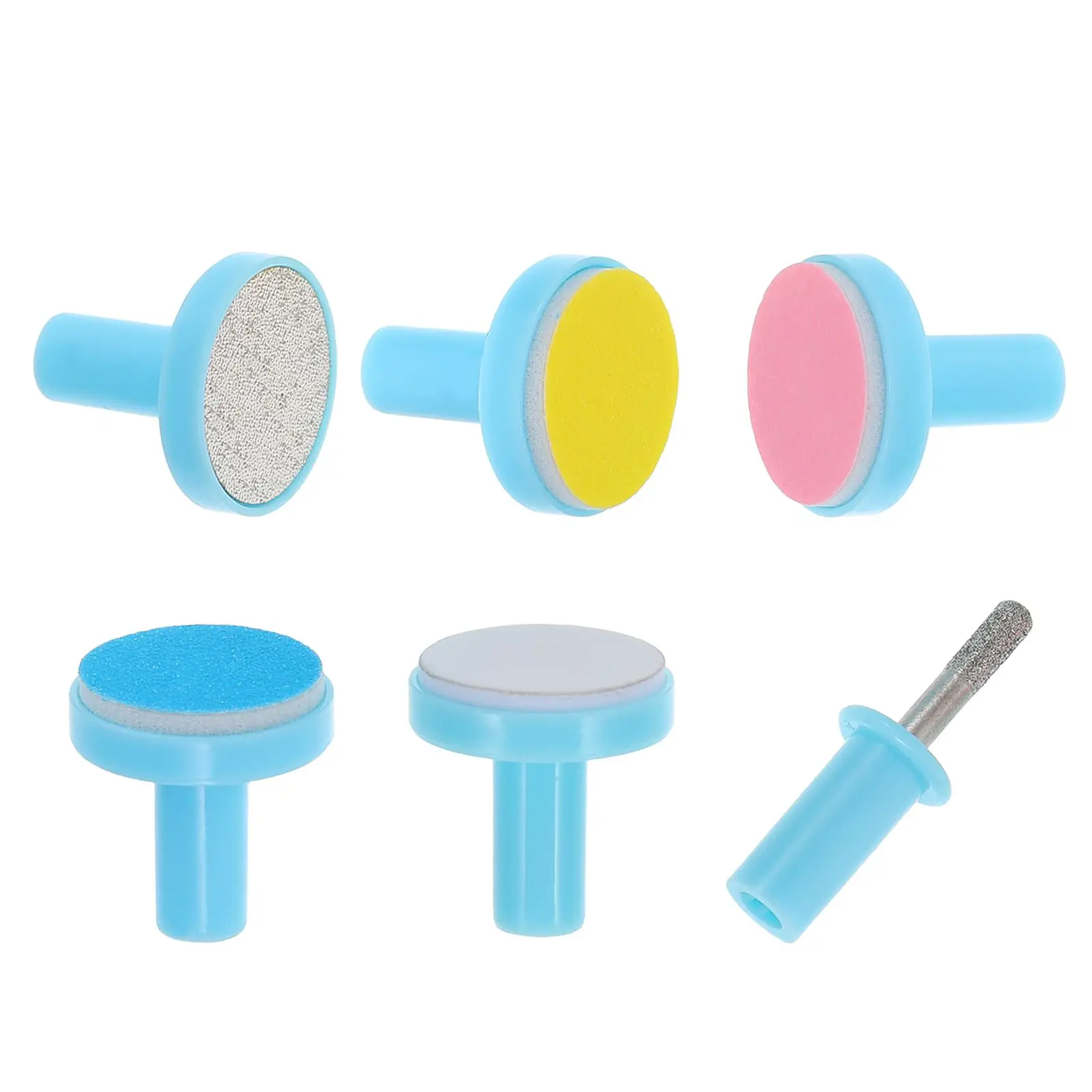 

6 Pcs Electric Baby Nail Grinder Replacement Heads Safe Quick Trimmer Manicure KitToddler Newborn Nail File Sandpaper