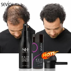 Sevich 3pcs/Lot Hair Fiber Powder+Hair Styling Spray+Nozzle Applicator Pump Keratin Hair Building Fiber Powder Hair Loss Product