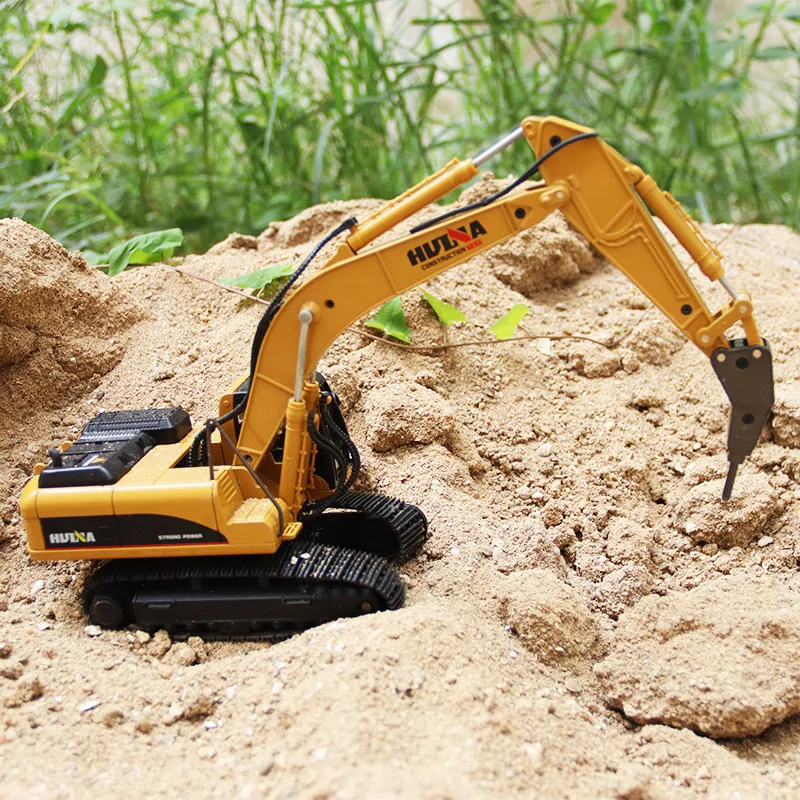 1:50 Escavatore Autocarro con cassone ribaltabile Camion cingolato Bulldozer in lega Auto da costruzione Trattore Giocattolo Modello in metallo Veicolo per bambini Regali Ragazzo Giocattoli