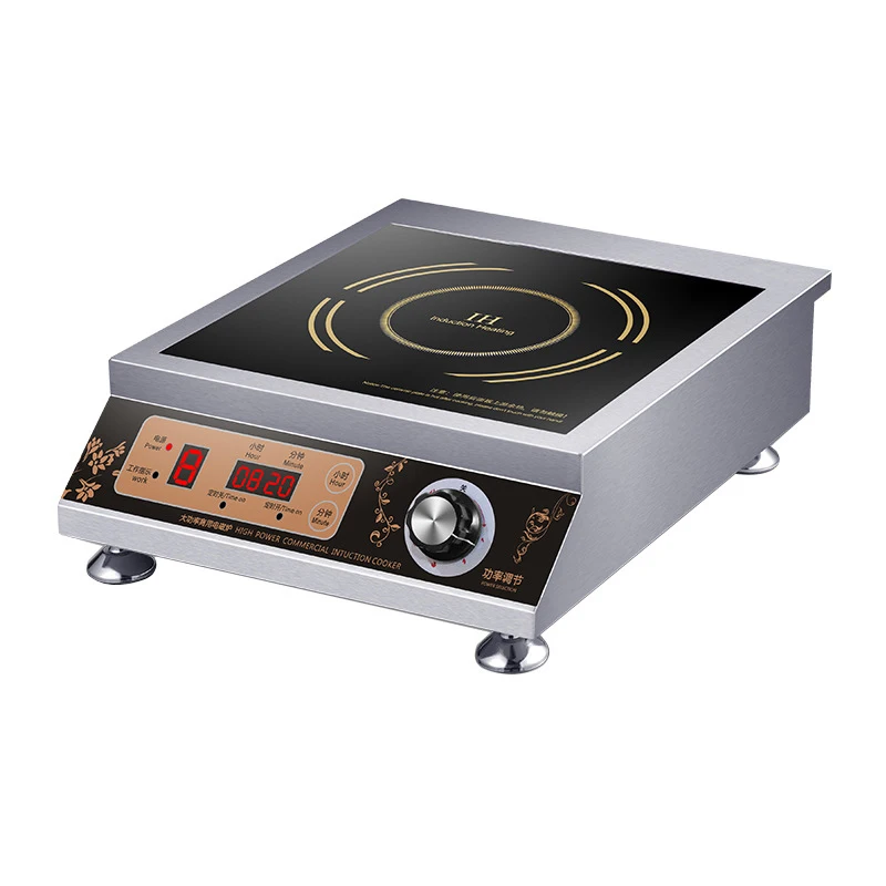 Desktop 3500W Flat Induction Cooker 220V Commercial Black Microcrystalline Panel Induction Cooker Hotel Kitchen Electric Cooker