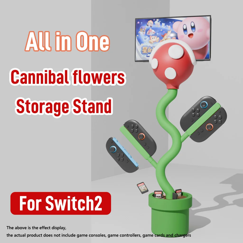 Station de charge pour Switch2 Chomper, avec 4 supports de contrôleur Joy Con et 10 étuis pour cartes pour sortie HDMI N-Switch2