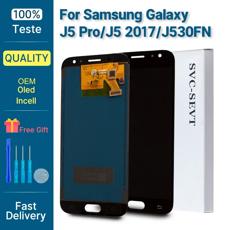 Pop 5.2 "novo premium para samsung galaxy j5 pro lcd tela de toque digitador assembléia para samsung galaxy j5 2017 display lcd SM-J5