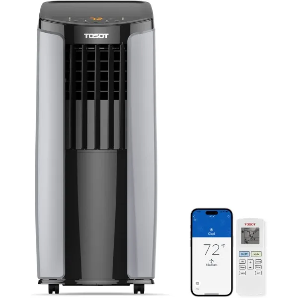 TOSOT 8,000BTU (5,000 BTU SACC) Portable Air Conditioner, Smart Wifi Control, AC Unit with Dehumidifier, Fan, Window Kit