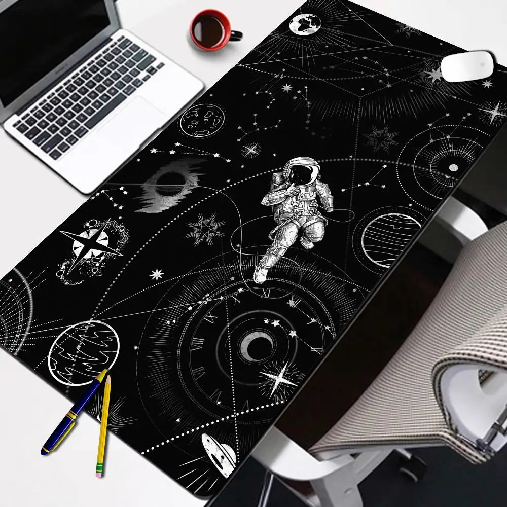 

Space Astronaut Mouse Pad New Large Computer Office Game Table Mats XXL Rubber Anti-slip Gaming Keyboard Mousepad Long Desk Pads