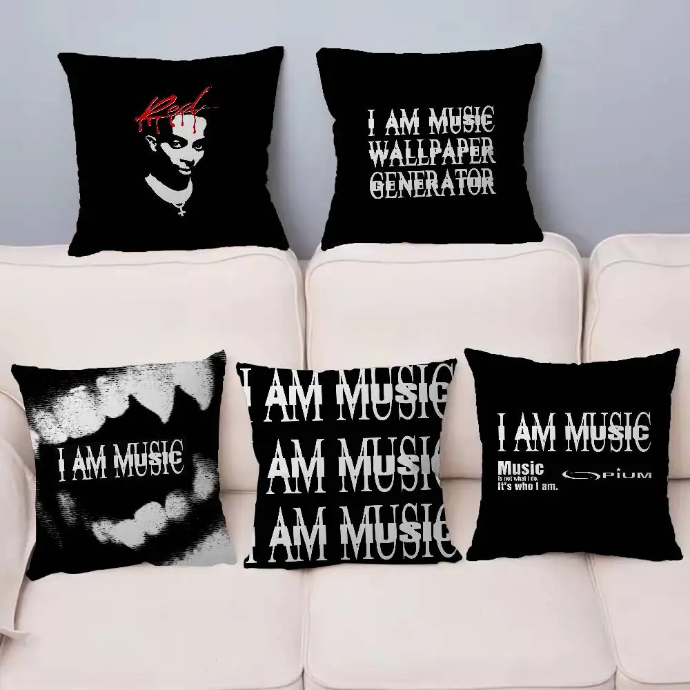 

Hip Hop Playboi Carti I Am Music 45*45cm Cushion Cover Pillow Cover Decor Pillowcase Home Pillowcase For Couch Pillow