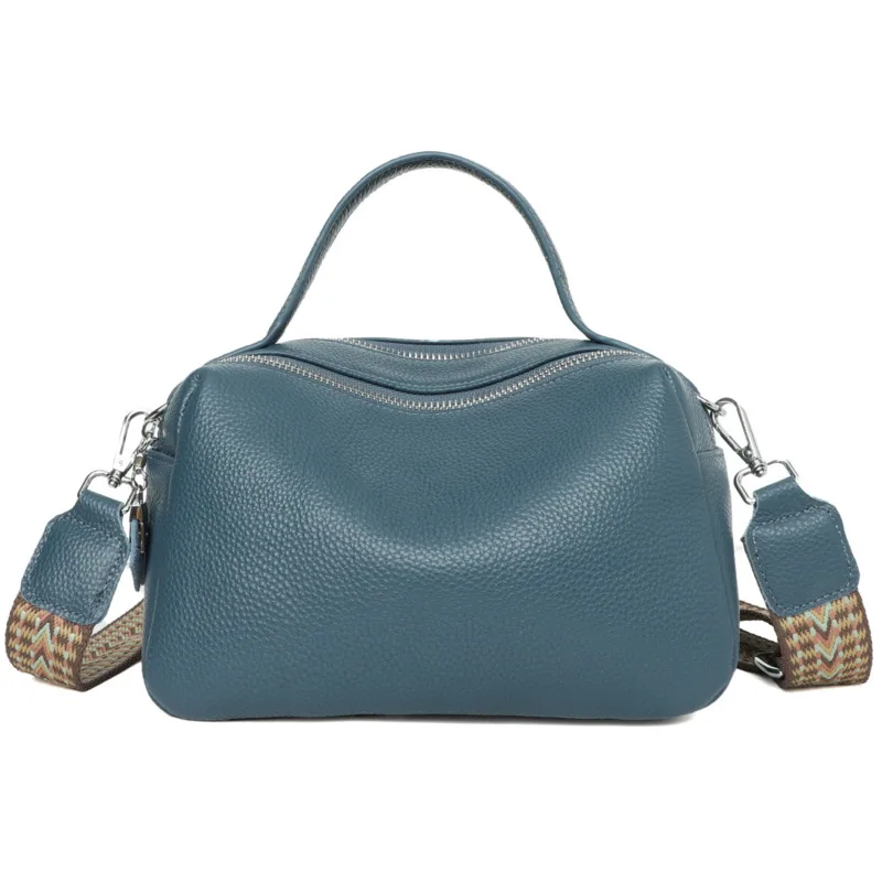 Cowhide Top Layer Single Shoulder Bag Classic Crossbody Large Capacity Messenger High Quality Handbags For Women  Luxury Design