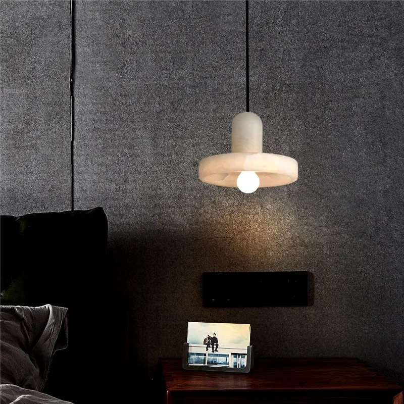 Nordic Marble Pendant Light Macaron Ceiling Lamp for Living Room Bedroom Study Dining Room Room Decor Bauhaus LED Hanging Light