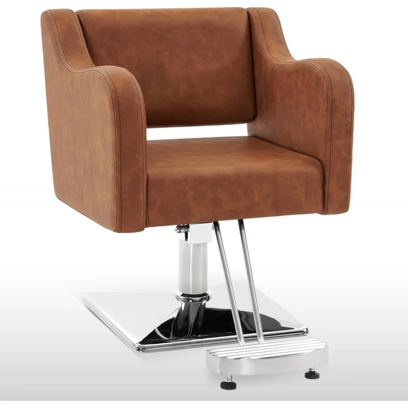 

Классический гидравлический парикмахерский стул BaberPub 3802 (коричневый) для парикмахерской