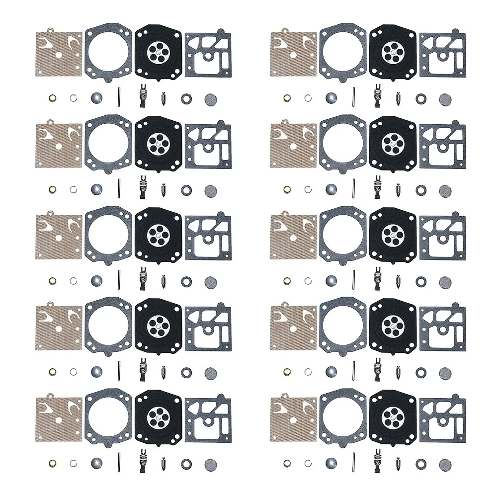 10pcs/lot Carburetor Carb Repair Gasket Diaphragm Kit For Walbro K22-HDA Car Accessories Needle Brush Cutter Trimmer