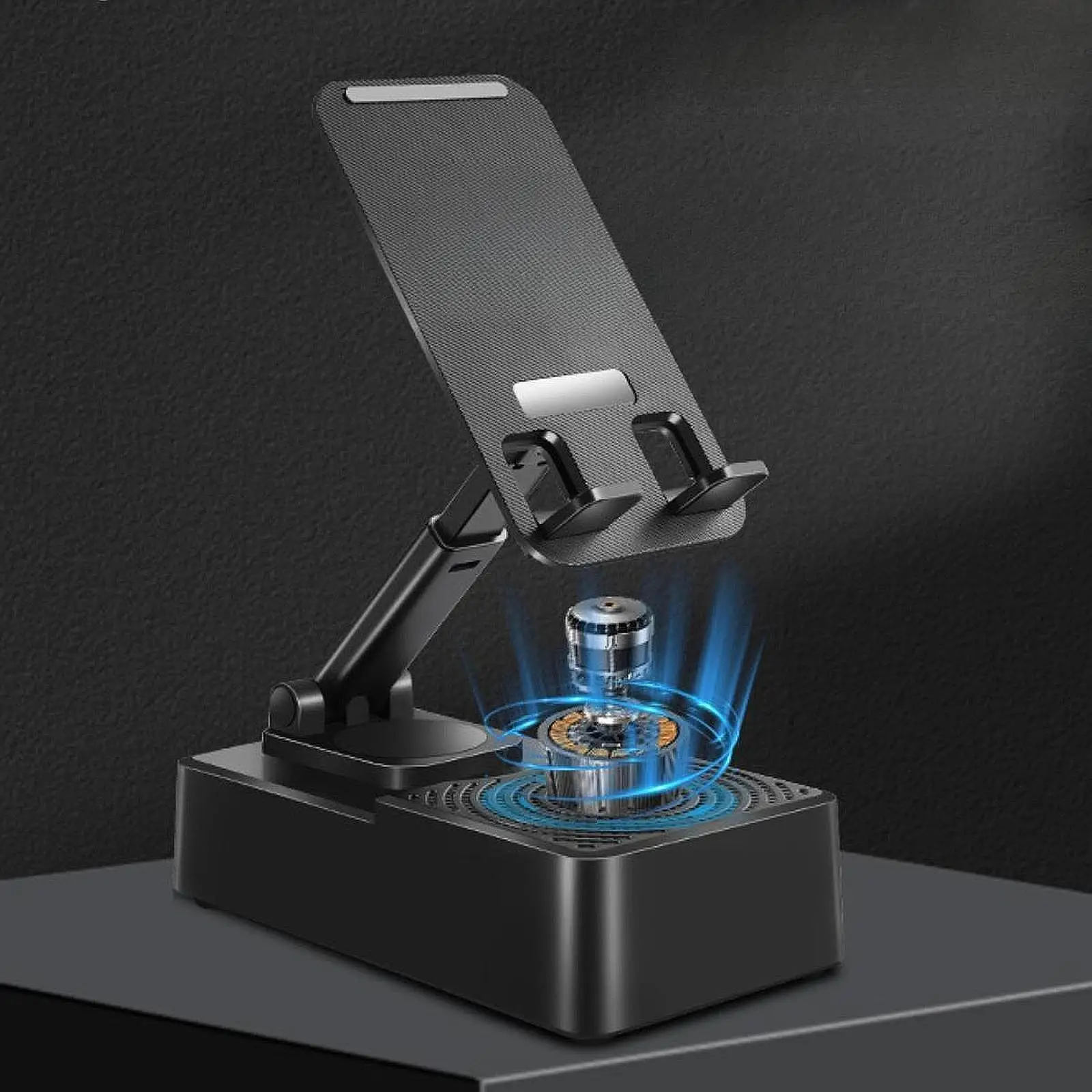 블루투스 스피커가 장착된 휴대폰 스탠드 여성용 남성용 데스크탑용 휴대폰 크래들