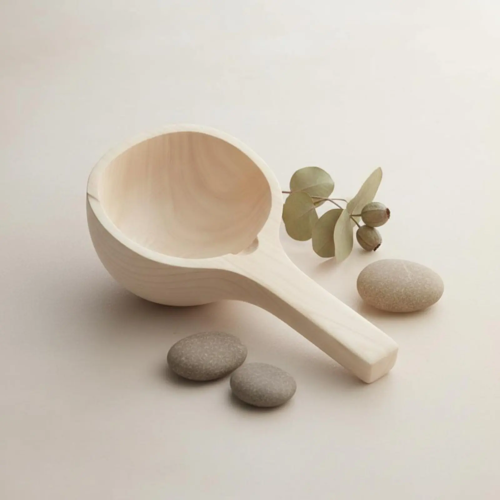 

Aromatic Wood Water Ladle Handmade Wooden Water Ladle Wood Bath Ladle Pleasant Aroma Handmade Wooden Ladle Long-Lasting