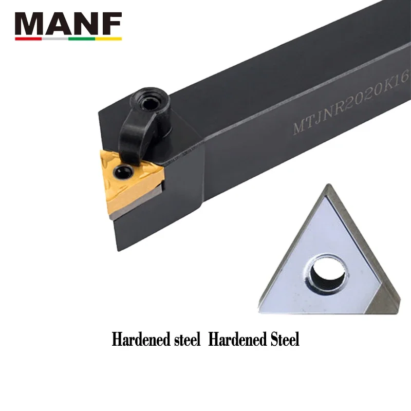 MANF Turning Tool Hardstone Pcbn Insert TNMG160404 One Edge Three Edge Lathe Turning Tool For MTJNR MTJNL MTENN MTFNR Toolholder