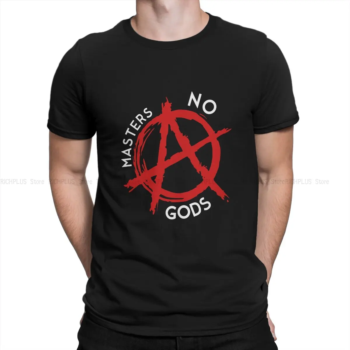 Sons Of Anarchy TShirt No Gods No Masters Classic Polyester T Shirt Homme Men Tee Shirt Printing Big Sale