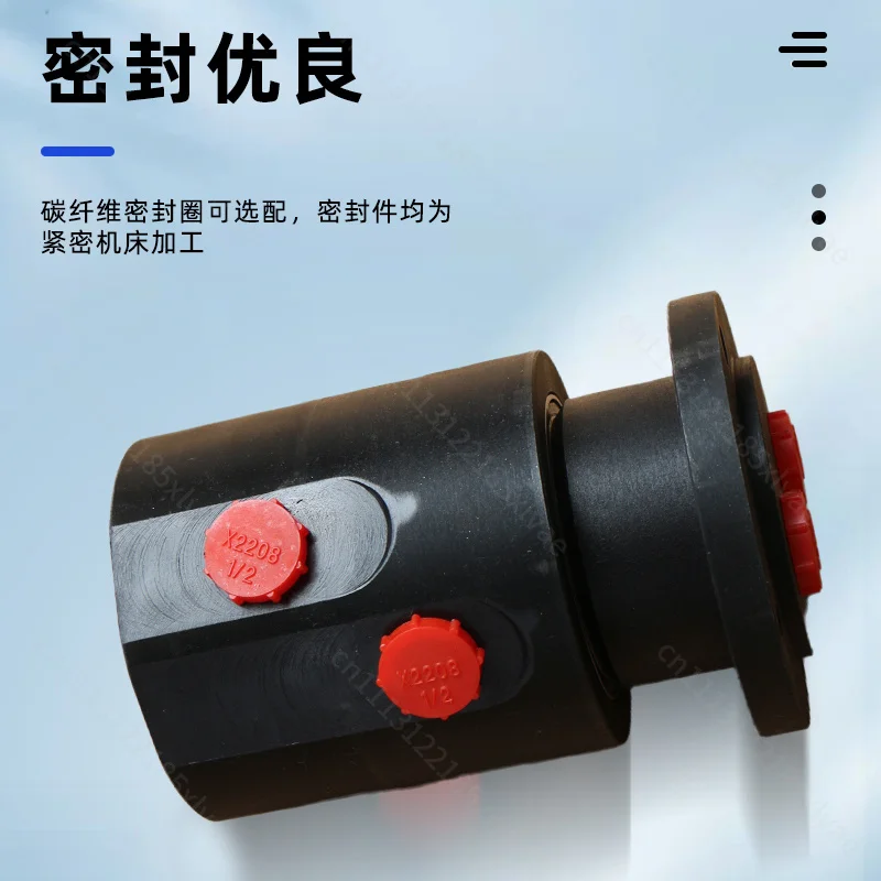 For 360° Bidirectional High‑Pressure Hydraulic Rotary Joint, Dual Oil Passage Swivel Fitting for Industrial Hydraulic Machine