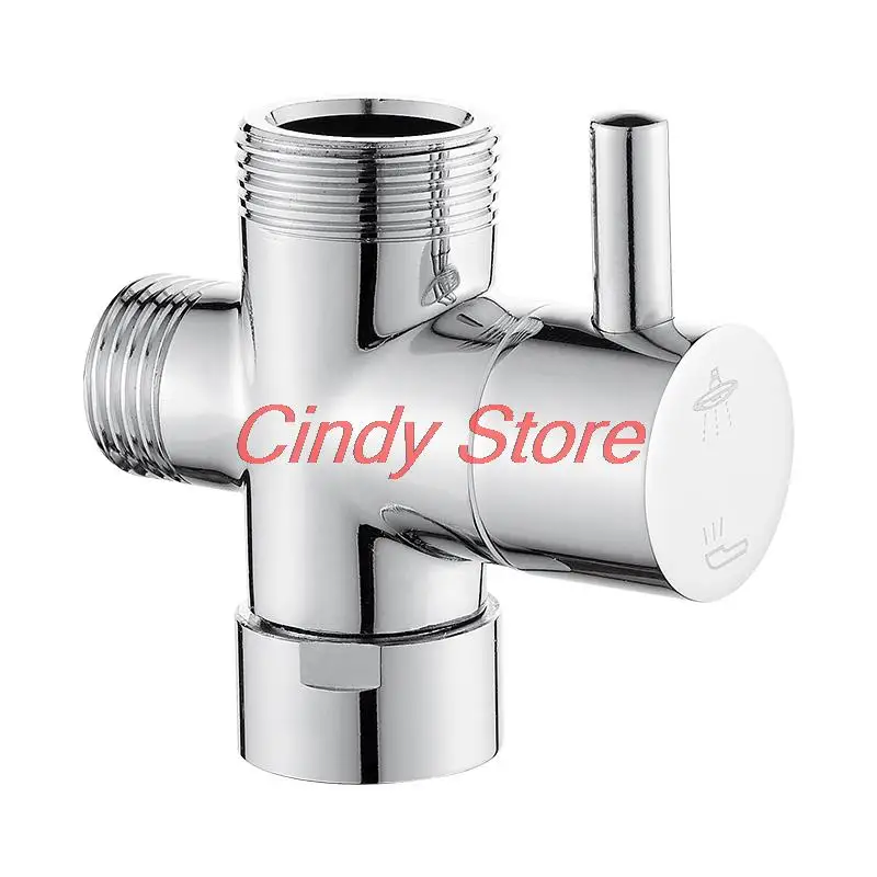 

1pcs Brass Diverter Valve 3 way Water Separator Shower Tee Adapter Adjustable Shower Head Diverter Valve Bathroom Accessories