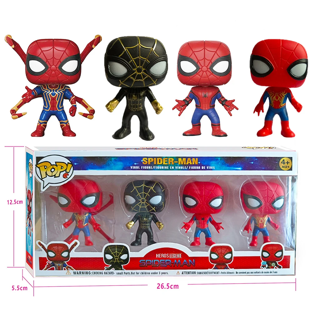 Spider-Man NO WAY HOME Iron Spider Figure FUNKO POP The Avengers Night monkey Figurine Action Collected Model Toys Gift