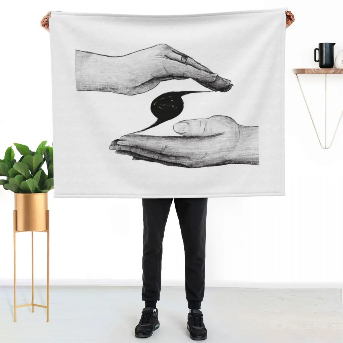 Human Connection Throw Blanket Warm Cozy Throw Blanket for Living Room Couch