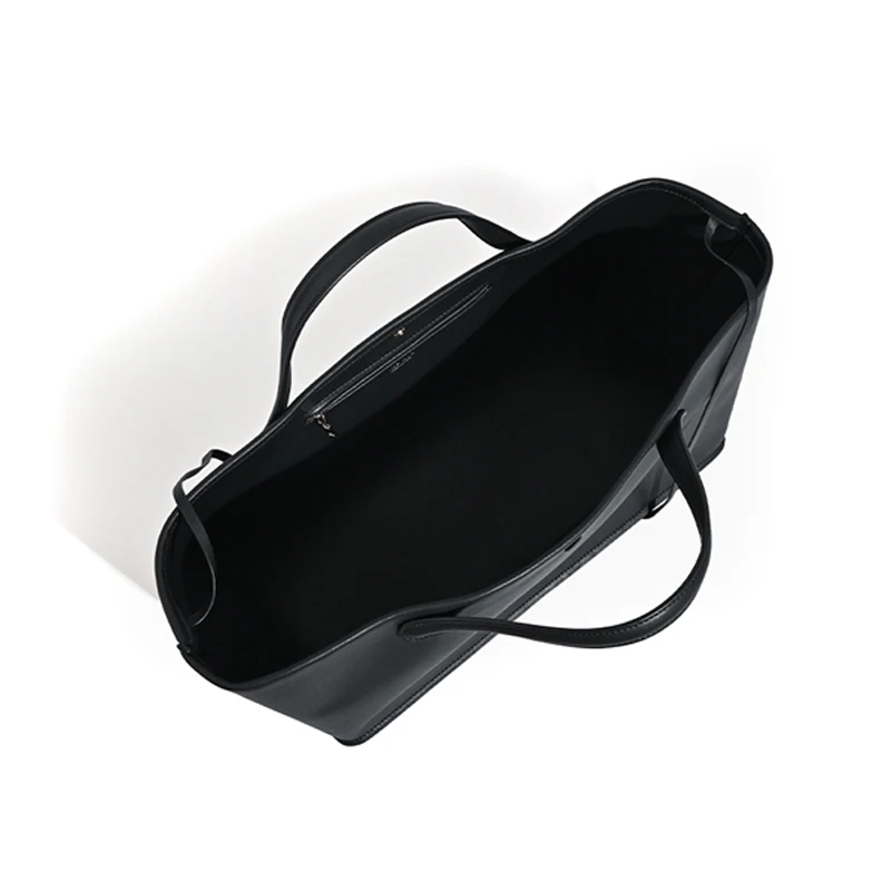 CKKUI خمر الجلد المدبوغ حقيبة يد جلدية أصلية حقيبة يد كلاسيكية جلد البقر الاتجاه العلامة التجارية المرأة خمر التسوق محفظة الحقيبة سعة كبيرة #3