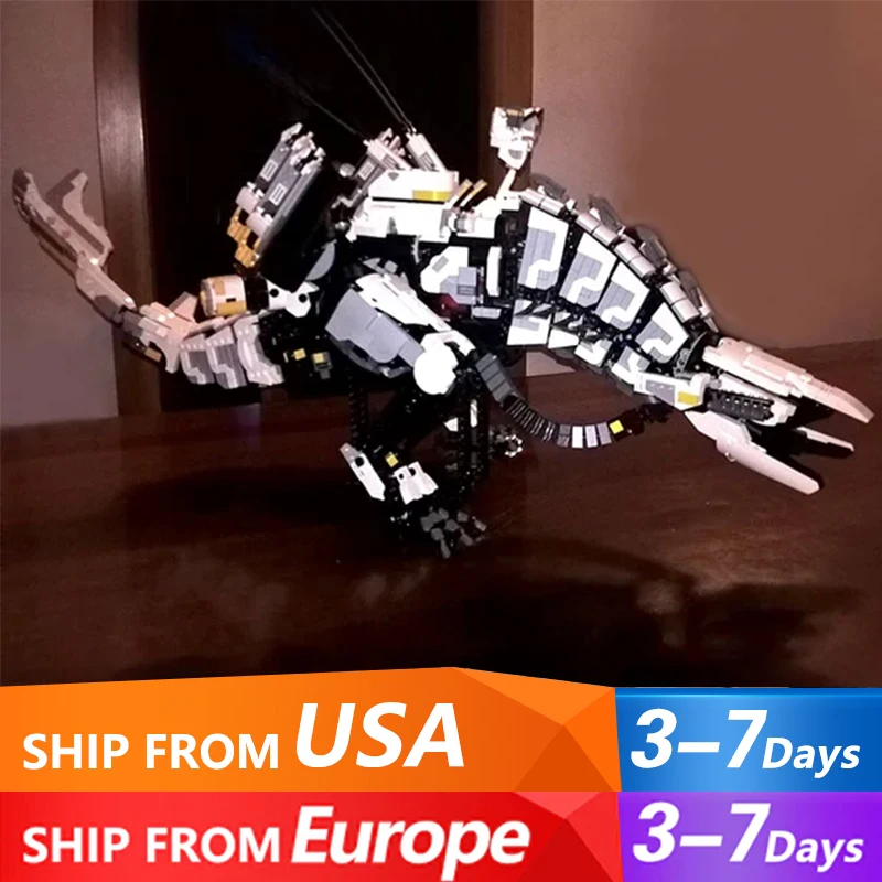 Game Expert MOC Horizon Zero Dawned Monster Building Block Action Figure Mechanical Monster Mech Model Toys Gift for  Adults Kid