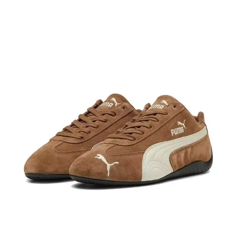 Classic Puma Speedcat Brown Grey Men Women Running Shoes Non-slip Comfortable Casual Sports Sneakers 398847-02