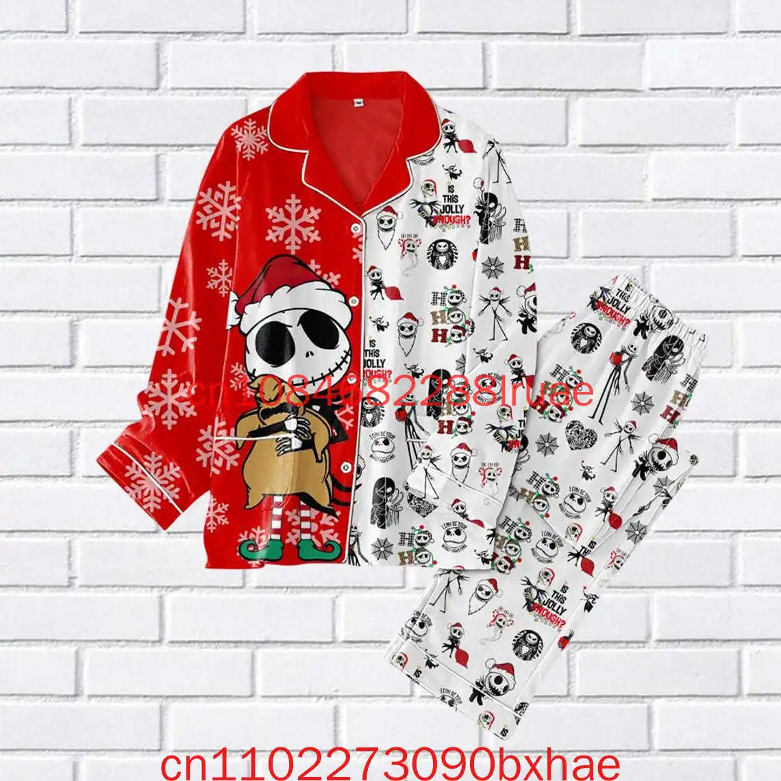 

Disney The Nightmare Before Christmas Pajamas Set Jack Skellington Sally Oogie Boogie Halloween Christmas Pajamas Adults