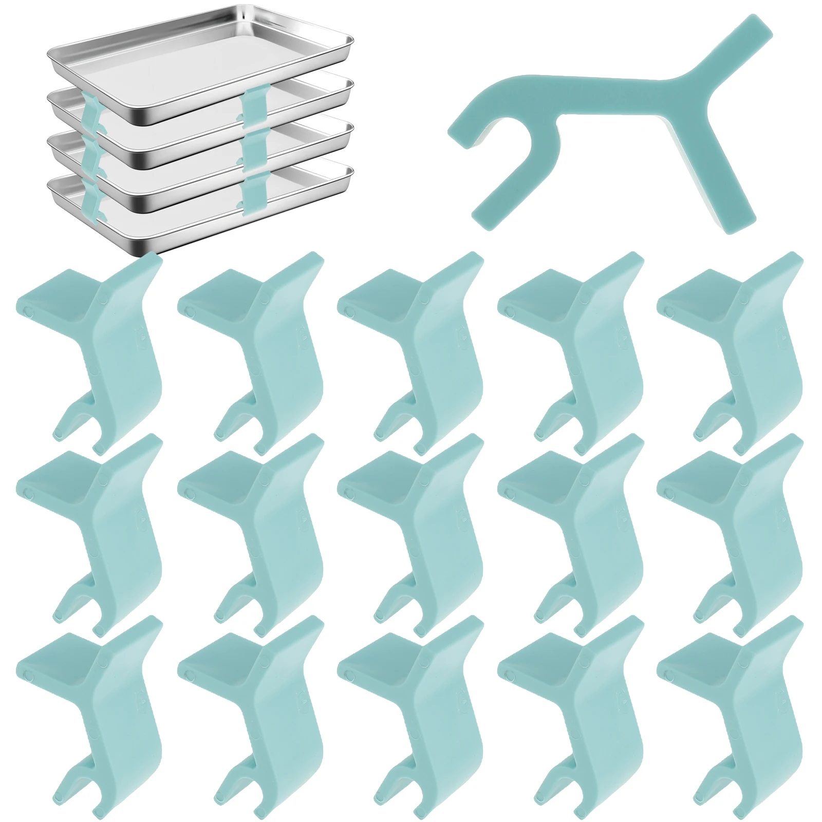 Kitchen Baking Sheet Organizer - Органайзер для противней для печенья, 16/32