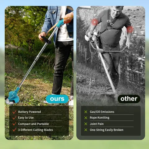 8 best sales घास ट्रिमर इलेक्ट्रिक - №4