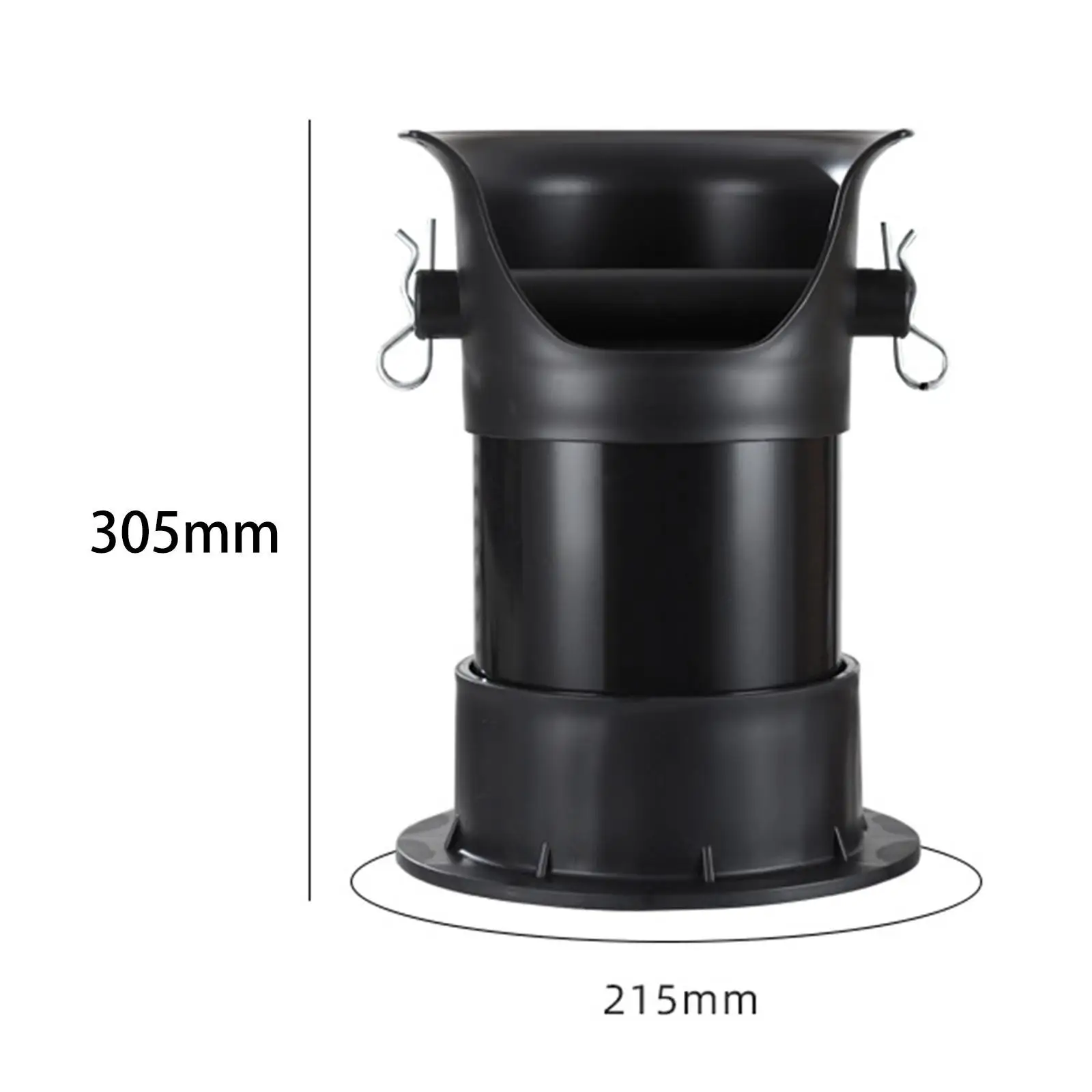 Caixa de batida para grãos de café expresso, base antiderrapante portátil, descarga de café expresso absorvente de choque