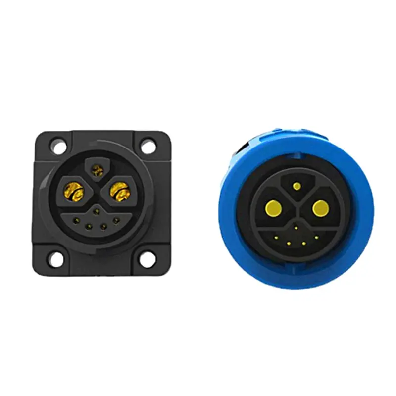 2+1+5 E-bike Lithium Battery Plug Socket 8pin Power Signal Combination Connector IP67 Electric Motorcycle Batteries Connectors