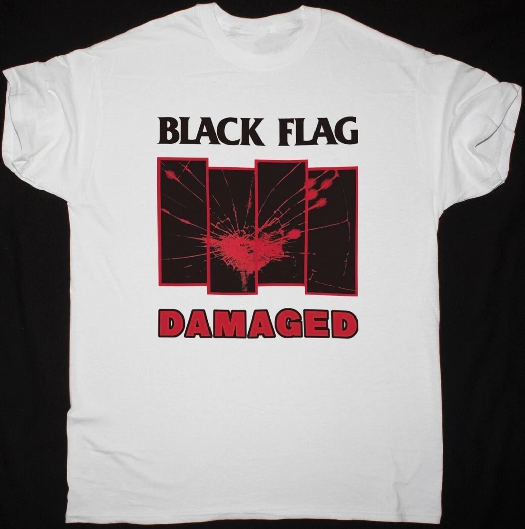 BLACK FLAG DAMAGED T SHIRT Summer Men's Tracksuit Casual Outdoor Sportswear Round-neck Pullover Cotton Short-sleeved Streetwear
