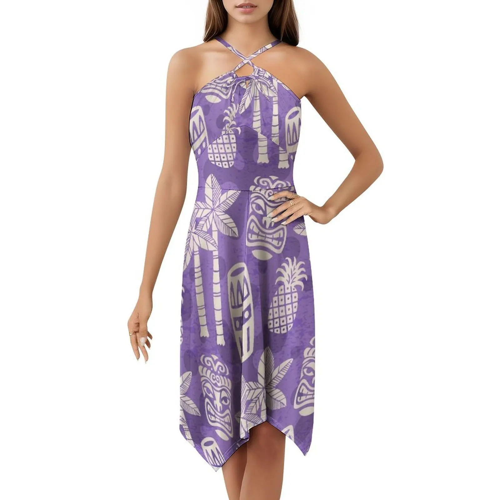 الرجعية منتصف القرن الحديثة تيكي نمط 227 فستان بفتحة عنق على شكل قلب أنيق الصيف فستان الحفلات للنساء منتصف القرن منتصف