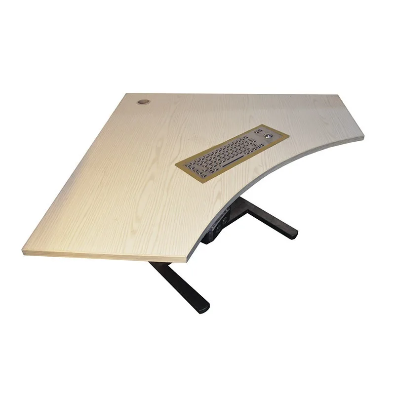 Adjustable desktop simple desk suitable for short people solid wood computer desk y