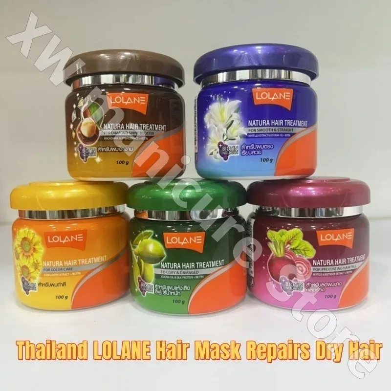 Thailand LOLANE Hair Mask Conditioner Nutrition and Repair Baking Oil Smoothly Repair Dry Frizzy Perm Dye Damaged 500ml