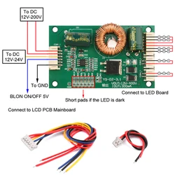 Scheda Driver LCD universale modulo Driver a corrente costante retroilluminato TV LED da 14-65 pollici adattatore Step-Up Boost da 12-200V a 24-400V