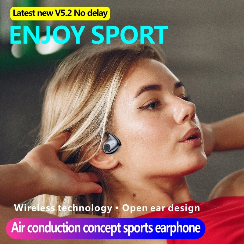 Smarthink Bone Conduction Earphone TWS Fone Bluetooth Wireless Headphone Driving Cycling Earbuds Sports Running Headset