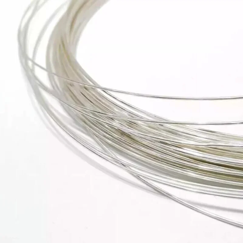 999 Pure Silver Wire For Jewelry Findings 0.2mm 0.3mm 0.4mm 0.5mm 0.6mm 0.7mm 0.8mm 0.9mm 1mm 1.5mm 2mm 2.5mm 3mm 4mm To 15mm