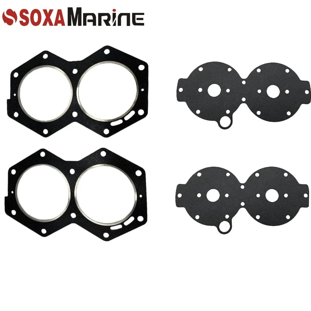 318358 Head Cover Gasket Water Jacket Gasket for Johnson Evinrude V4 88HP 90HP 100HP 110HP 115HP 140HP 318335 18-2956 18-2873-9