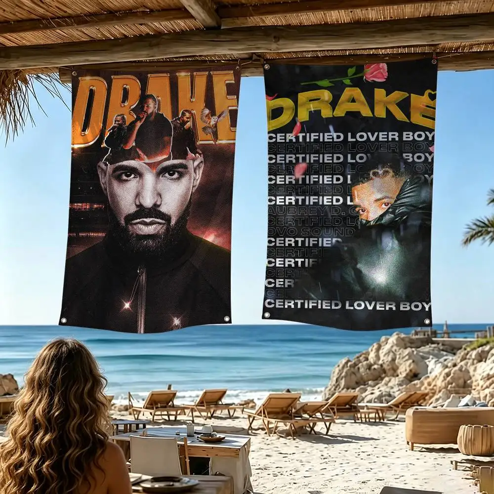 D-Drake Rapper  Flags Wall Hanging Tapestry Outdoor Garage Room Decorative flag Background Blanket