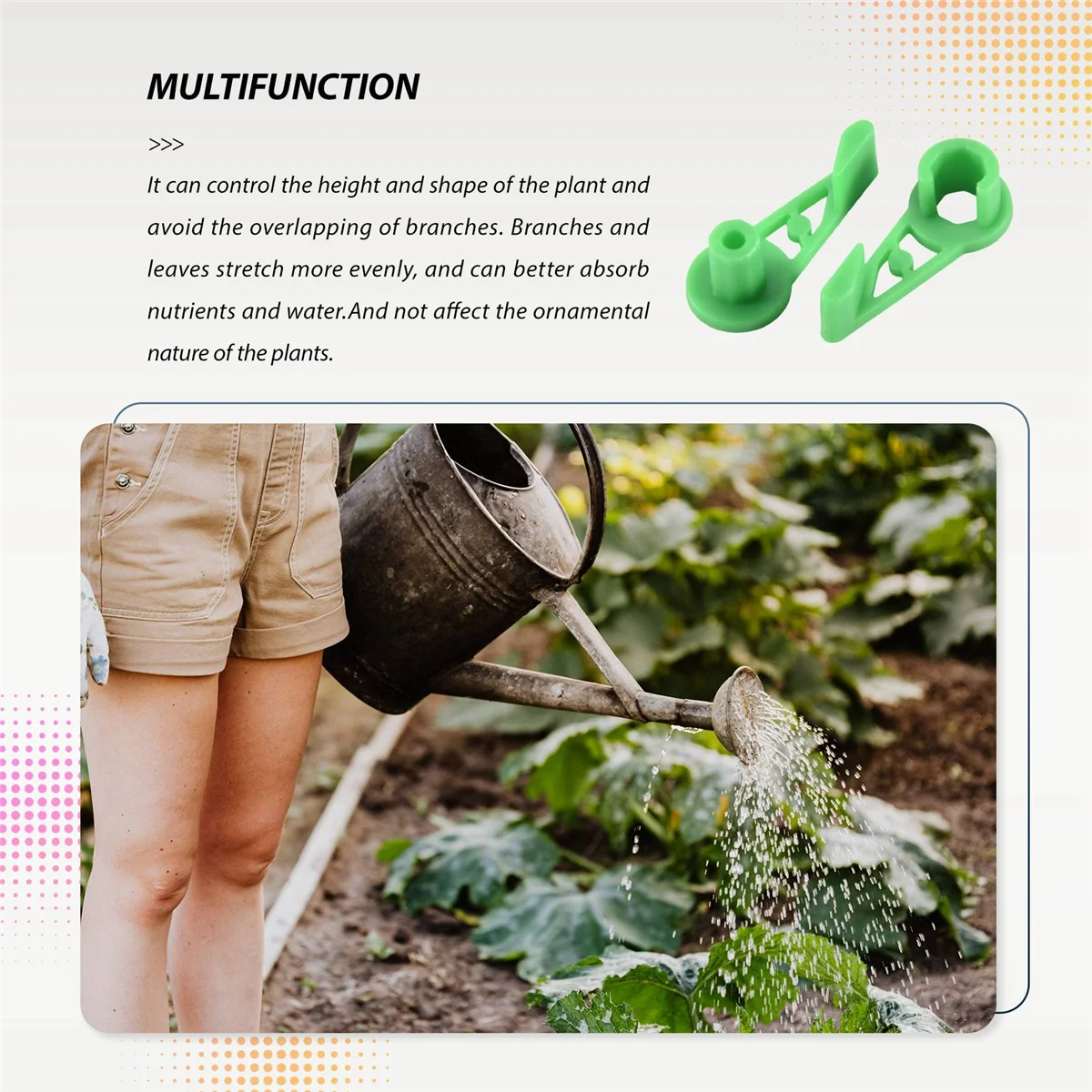 SLQZT 60Pcs 360 Degree Plant Stem Trainer Clips, Adjustable Plant Branches Bender Clips, Plant Training Control of Plants