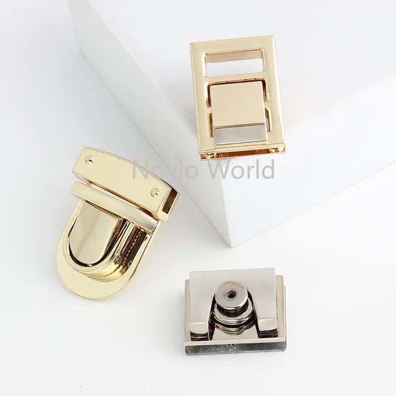 Light Gold,Silver Metal Flip Locks Clasp For Women Bags Handbags Purse Snap Lock Clip Buckle Decorative Replacement Accessories