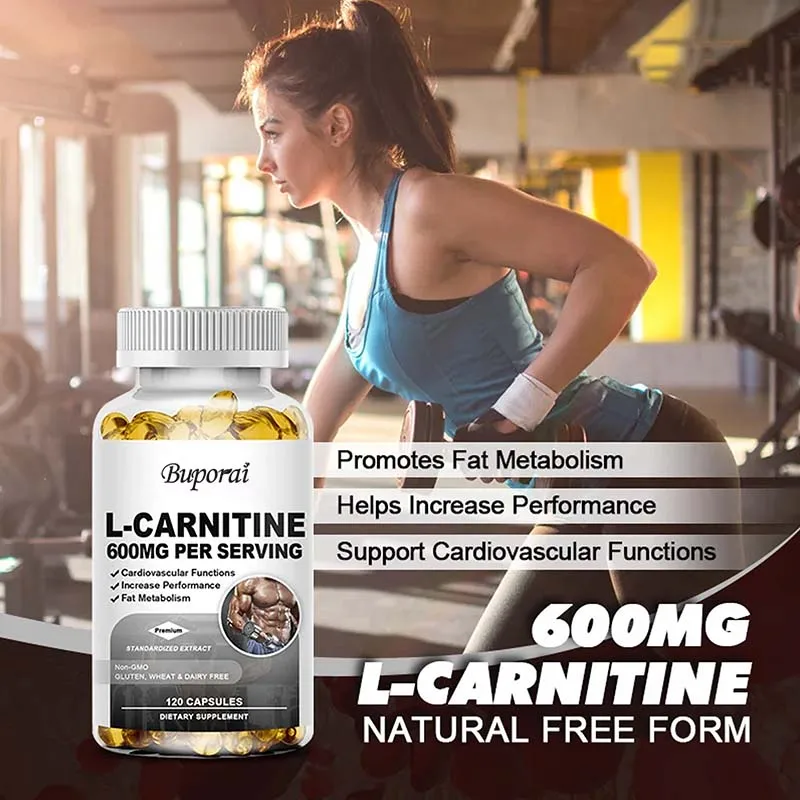 L-Carnitinecapsules - Verhoog de energie, verbetert het geheugen, verbeter de concentratie, verbeter de cardiovasculaire gezondheid en cognitieve vermogen