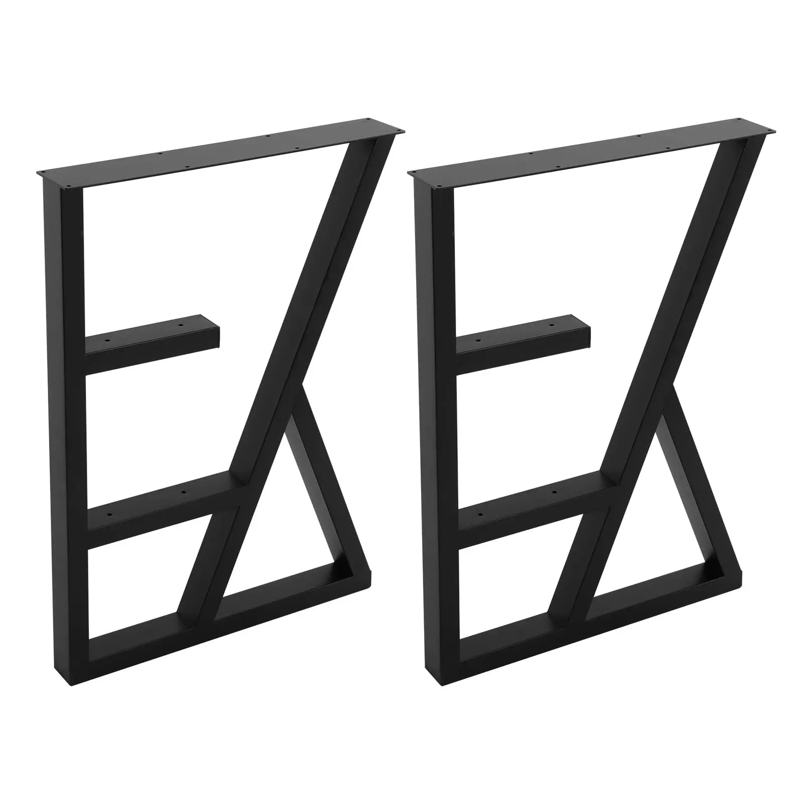 

3-х уровневые металлические ножки стола 28-дюймовые ножки компьютерного стола, сверхмощные промышленные металлические ножки для стола, современная K-образная ножка обеденного стола