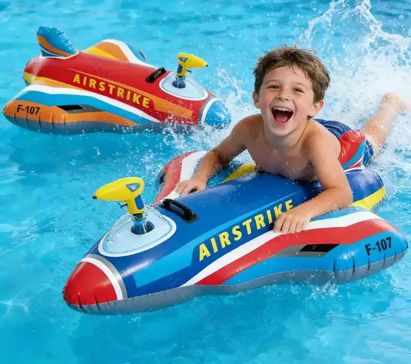 INTEX seat water mount inflatable floating bed water toy water spray gun swimming ring 3-14 years old