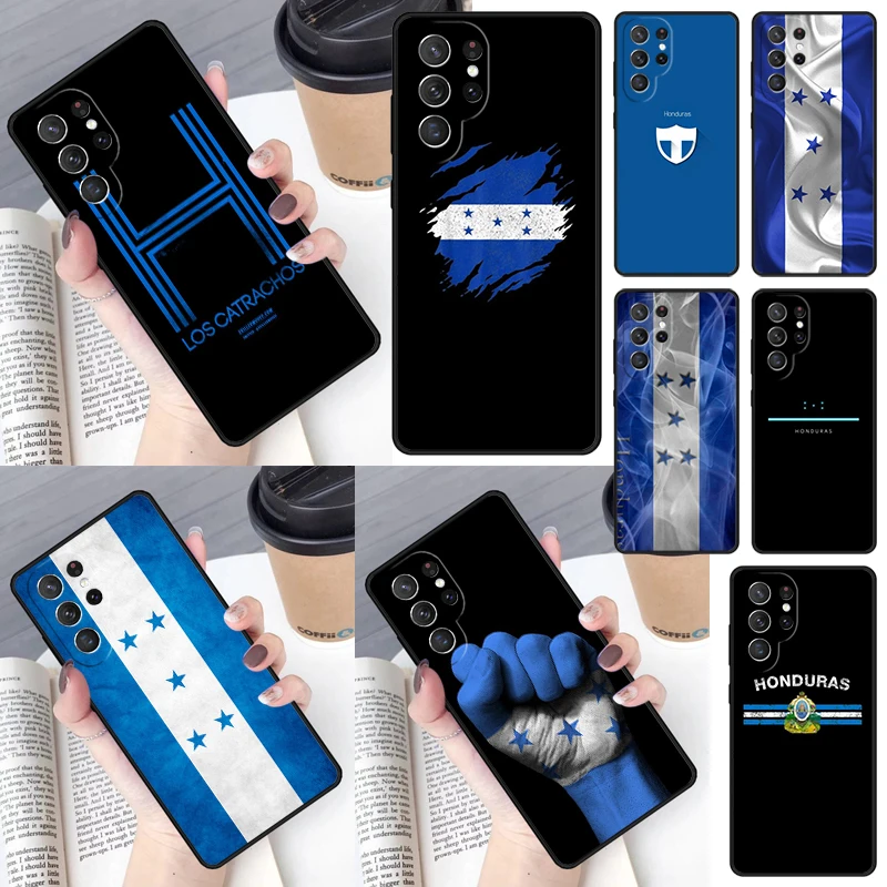 Honduras Flag Cover For Samsung Galaxy S23 Ultra S22 S20 S21 FE S8 S9 S10 Plus Note 10 20 Ultra phone Case