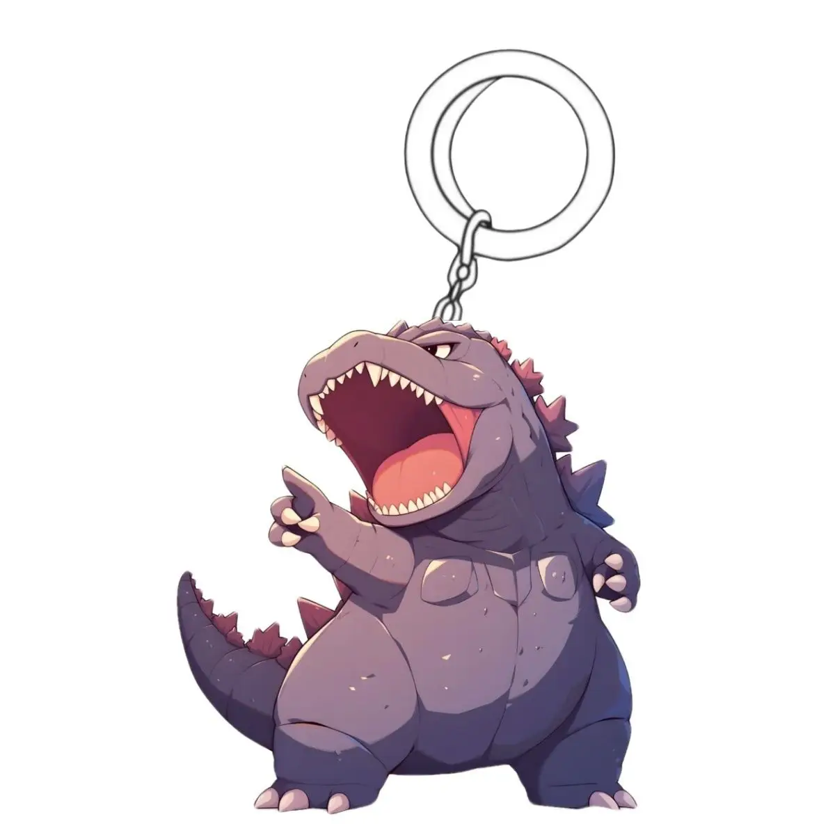 New Anime Godzilla Q Version Figure Acrylic key Chain Model kawaii Car Accessories knapsack Pendant Decor Toy Gift