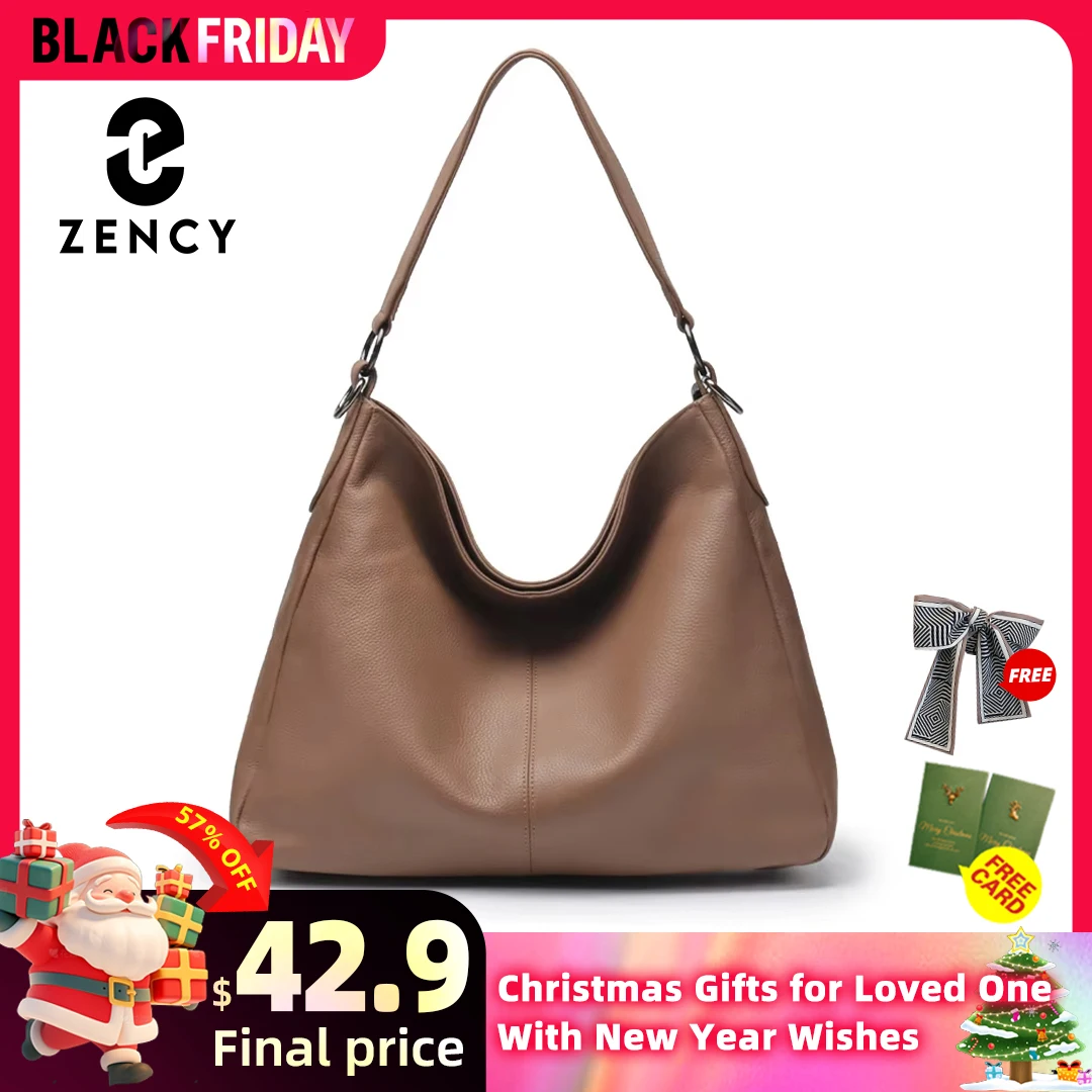 Zency Winter Simple Design Handbag Large Capacity Anti-theft Women's Hobos Shoulder Bags Fashion Elegant Female Crossbody Bag