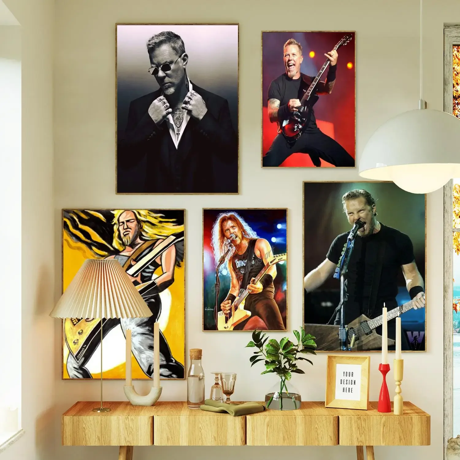 james hetfield Poster Prints Wall Art Canvas Painting Poster For Modern Family Living Room Home Decor