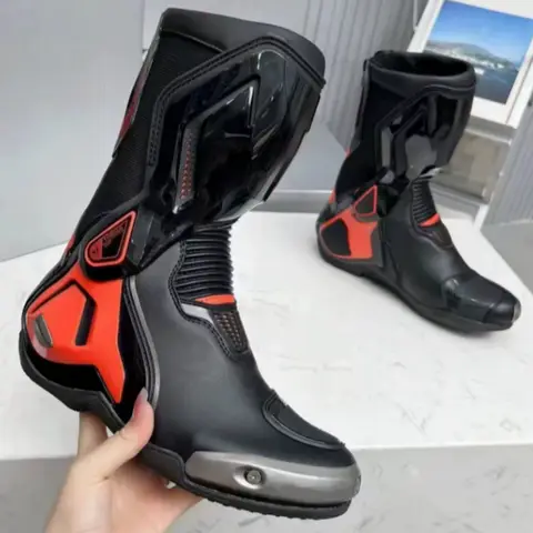 브랜드 토크 3 오토바이 부츠 방수 가죽 롱 부츠 보호 라이딩 슈즈 통기성 남성 스니커즈 브랜드 직판